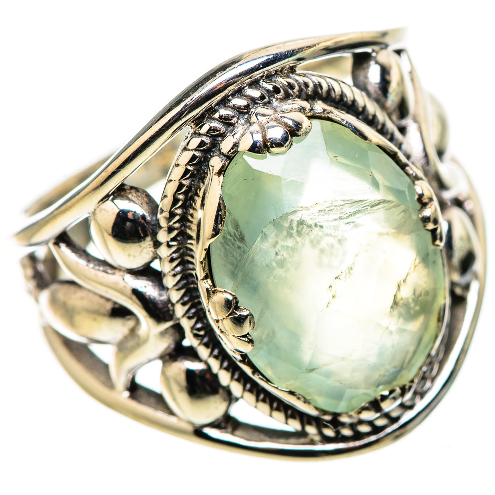 Prehnite Rings handcrafted by Ana Silver Co - RING131579 - Photo 2