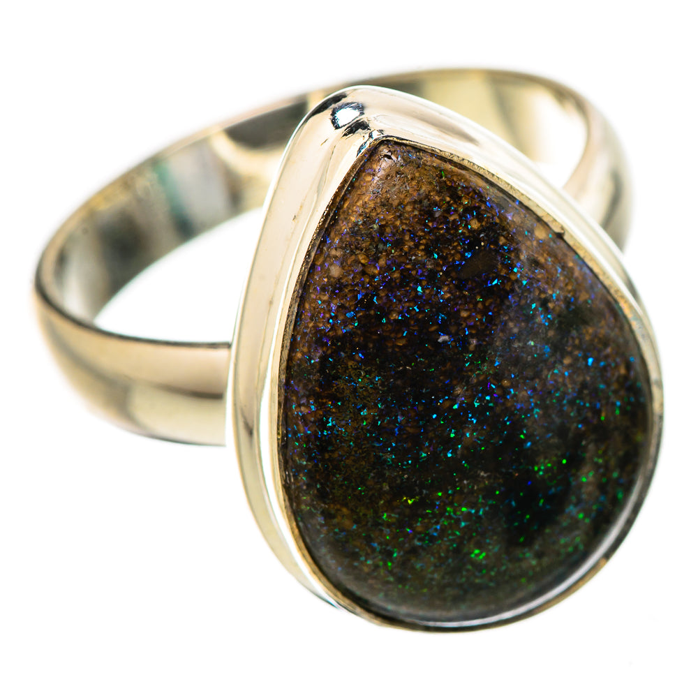 Andamooka Opal Rings handcrafted by Ana Silver Co - RING131586 - Photo 2