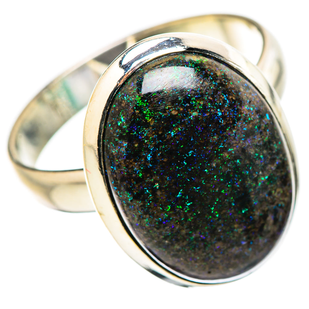 Andamooka Opal Rings handcrafted by Ana Silver Co - RING131587 - Photo 2