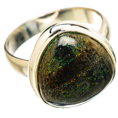 Andamooka Opal Rings handcrafted by Ana Silver Co - RING131588 - Photo 2