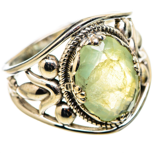 Prehnite Rings handcrafted by Ana Silver Co - RING131593 - Photo 2