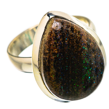 Andamooka Opal Rings handcrafted by Ana Silver Co - RING131599 - Photo 2