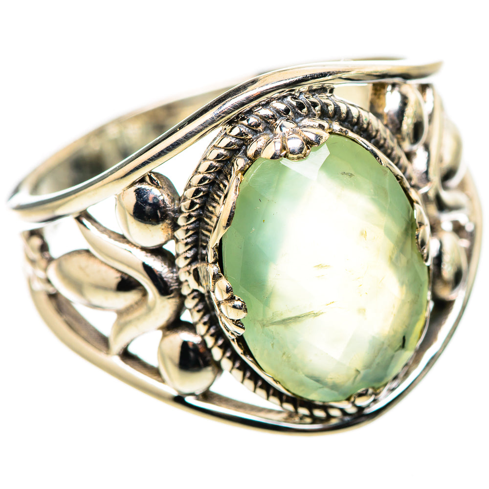 Prehnite Rings handcrafted by Ana Silver Co - RING131604 - Photo 2