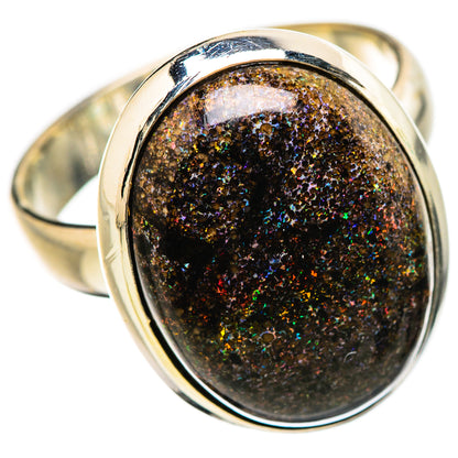 Andamooka Opal Rings handcrafted by Ana Silver Co - RING131609 - Photo 2