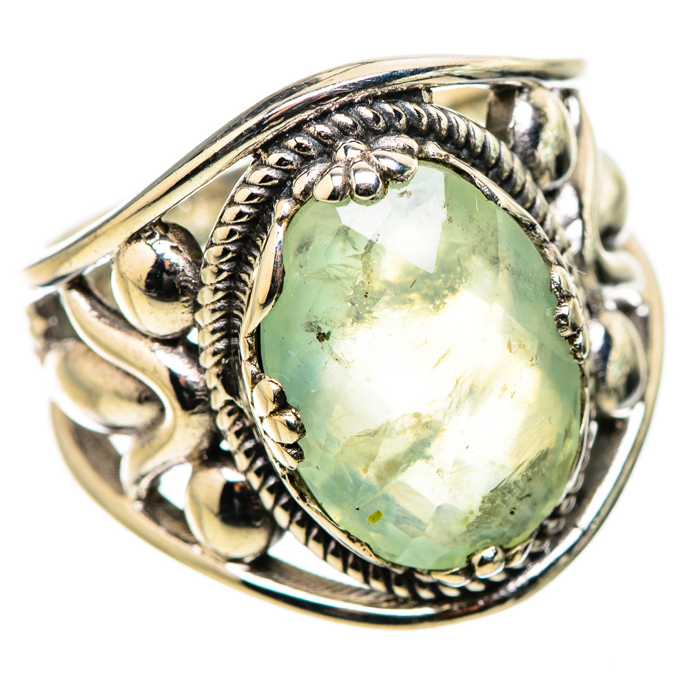 Prehnite Rings handcrafted by Ana Silver Co - RING131613 - Photo 2
