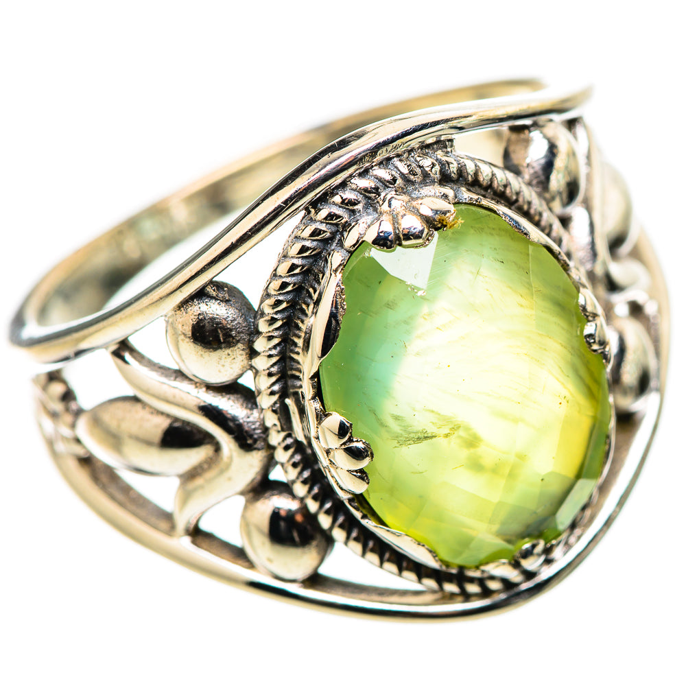 Prehnite Rings handcrafted by Ana Silver Co - RING131614 - Photo 2