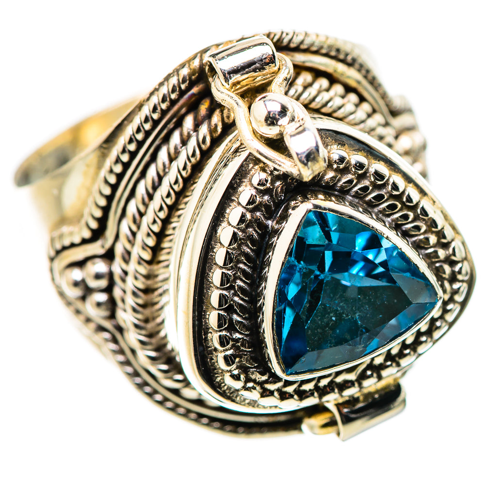 Swiss Blue Topaz Rings handcrafted by Ana Silver Co - RING131619 - Photo 2