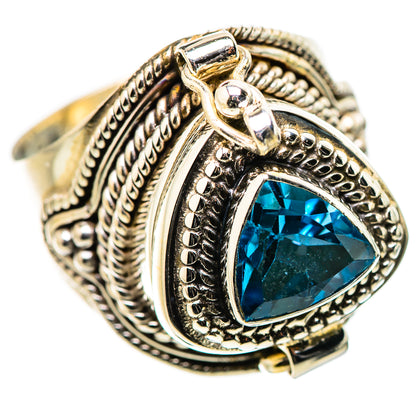 Swiss Blue Topaz Rings handcrafted by Ana Silver Co - RING131619 - Photo 2