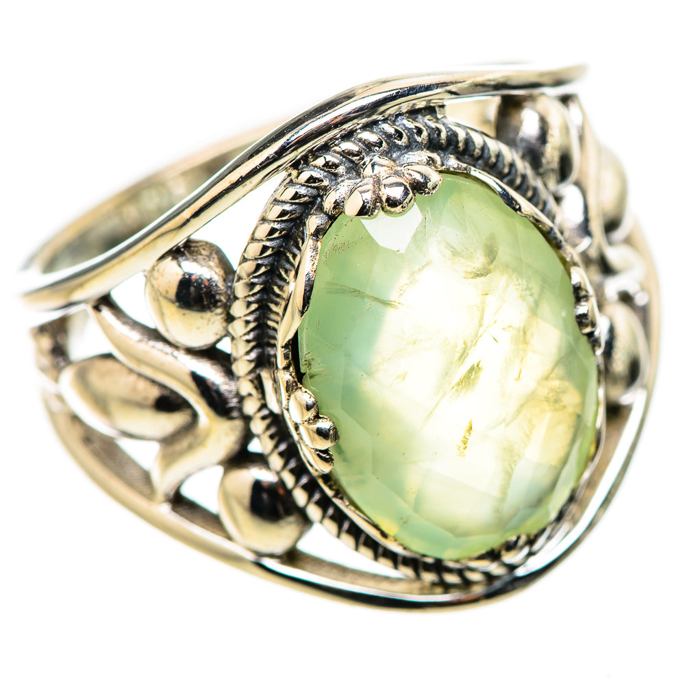 Prehnite Rings handcrafted by Ana Silver Co - RING131620 - Photo 2
