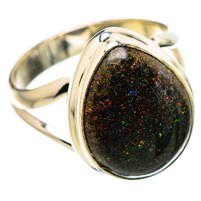 Andamooka Opal Rings handcrafted by Ana Silver Co - RING131625 - Photo 2