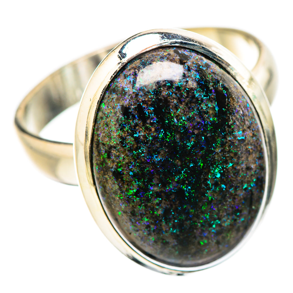 Andamooka Opal Rings handcrafted by Ana Silver Co - RING131634 - Photo 2
