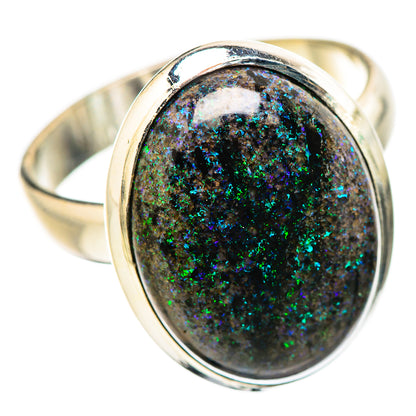 Andamooka Opal Rings handcrafted by Ana Silver Co - RING131634 - Photo 2