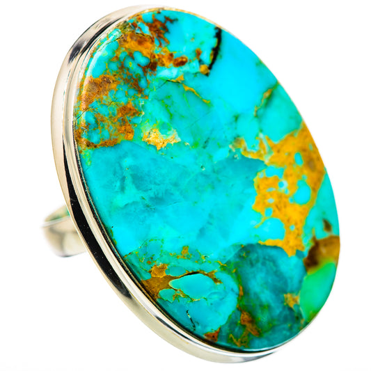 Chrysocolla Rings handcrafted by Ana Silver Co - RING131646 - Photo 2