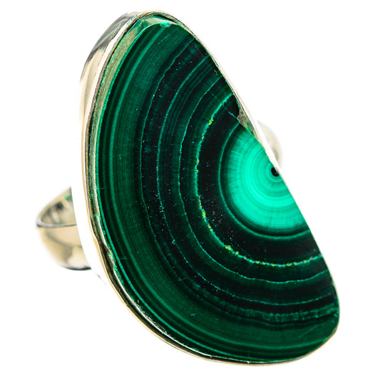 Malachite Rings handcrafted by Ana Silver Co - RING131650 - Photo 2