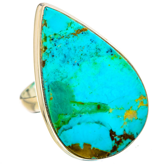 Chrysocolla Rings handcrafted by Ana Silver Co - RING131664 - Photo 2