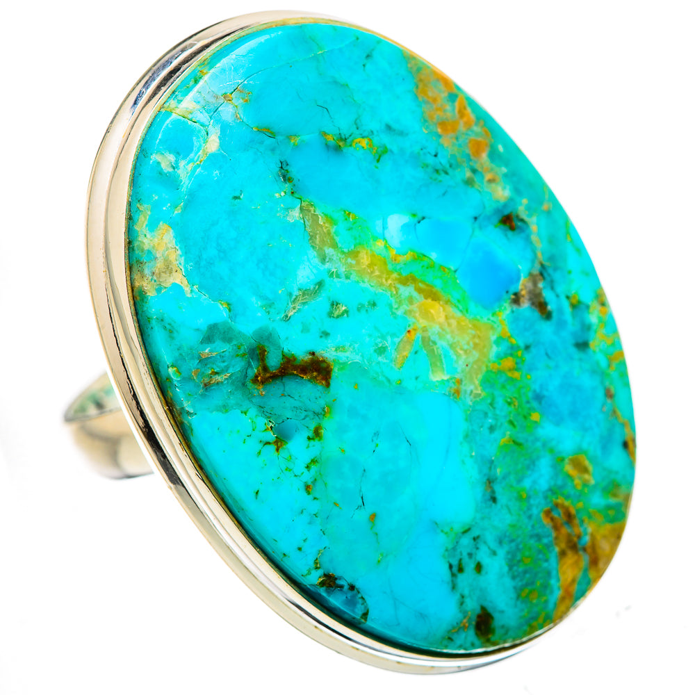 Chrysocolla Rings handcrafted by Ana Silver Co - RING131666 - Photo 2