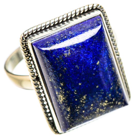 Lapis Lazuli Rings handcrafted by Ana Silver Co - RING131670 - Photo 2