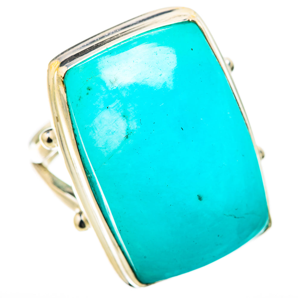 Peruvian Amazonite Rings handcrafted by Ana Silver Co - RING131673 - Photo 2
