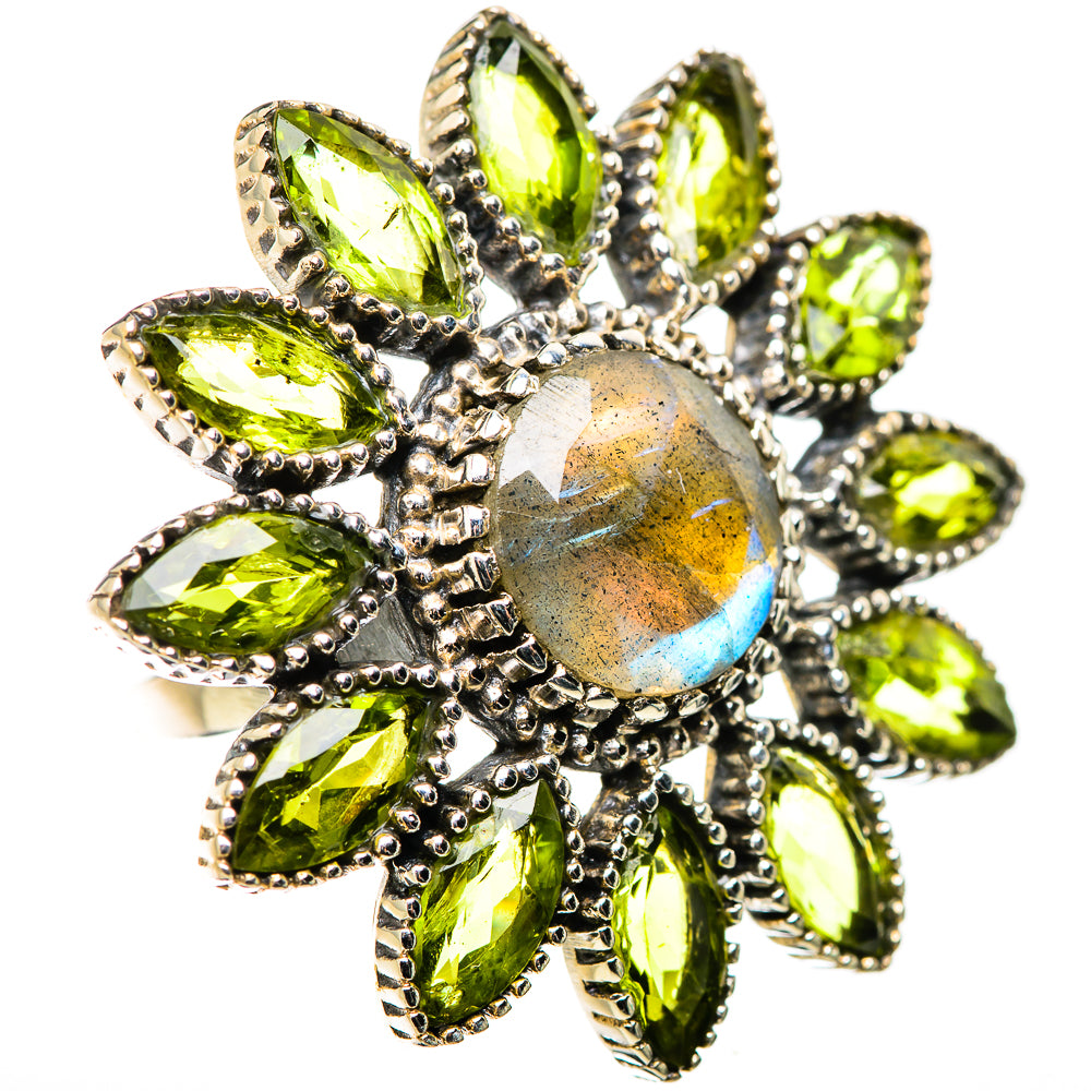 Labradorite Rings handcrafted by Ana Silver Co - RING131684 - Photo 2