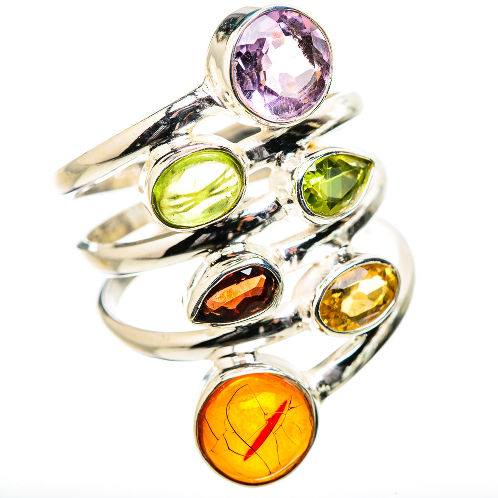 Baltic Amber Rings handcrafted by Ana Silver Co - RING131685 - Photo 2