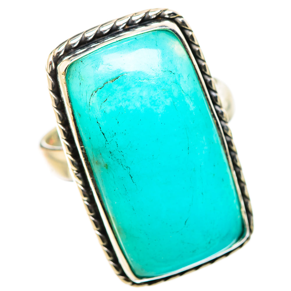 Peruvian Amazonite Rings handcrafted by Ana Silver Co - RING131688 - Photo 2
