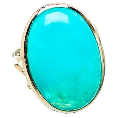 Peruvian Amazonite Rings handcrafted by Ana Silver Co - RING131691 - Photo 2