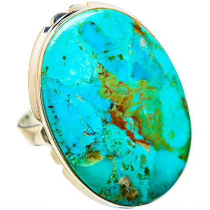 Chrysocolla Rings handcrafted by Ana Silver Co - RING131704 - Photo 2