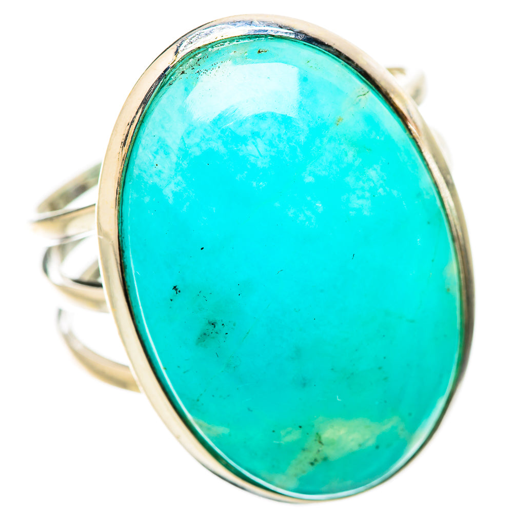 Peruvian Amazonite Rings handcrafted by Ana Silver Co - RING131723 - Photo 2