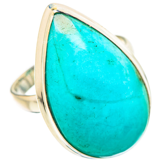 Peruvian Amazonite Rings handcrafted by Ana Silver Co - RING131724 - Photo 2