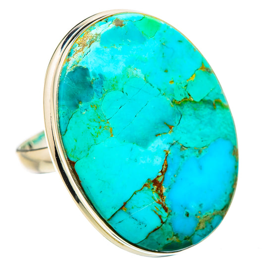 Chrysocolla Rings handcrafted by Ana Silver Co - RING131726 - Photo 2