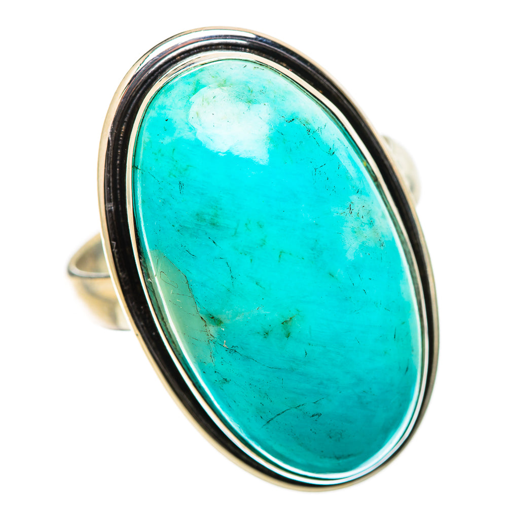 Peruvian Amazonite Rings handcrafted by Ana Silver Co - RING131727 - Photo 2