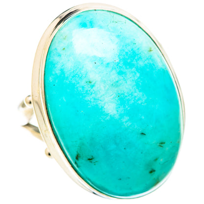 Peruvian Amazonite Rings handcrafted by Ana Silver Co - RING131738 - Photo 2