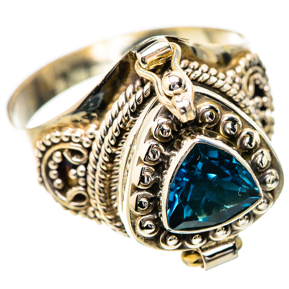 Swiss Blue Topaz Rings handcrafted by Ana Silver Co - RING131750 - Photo 2