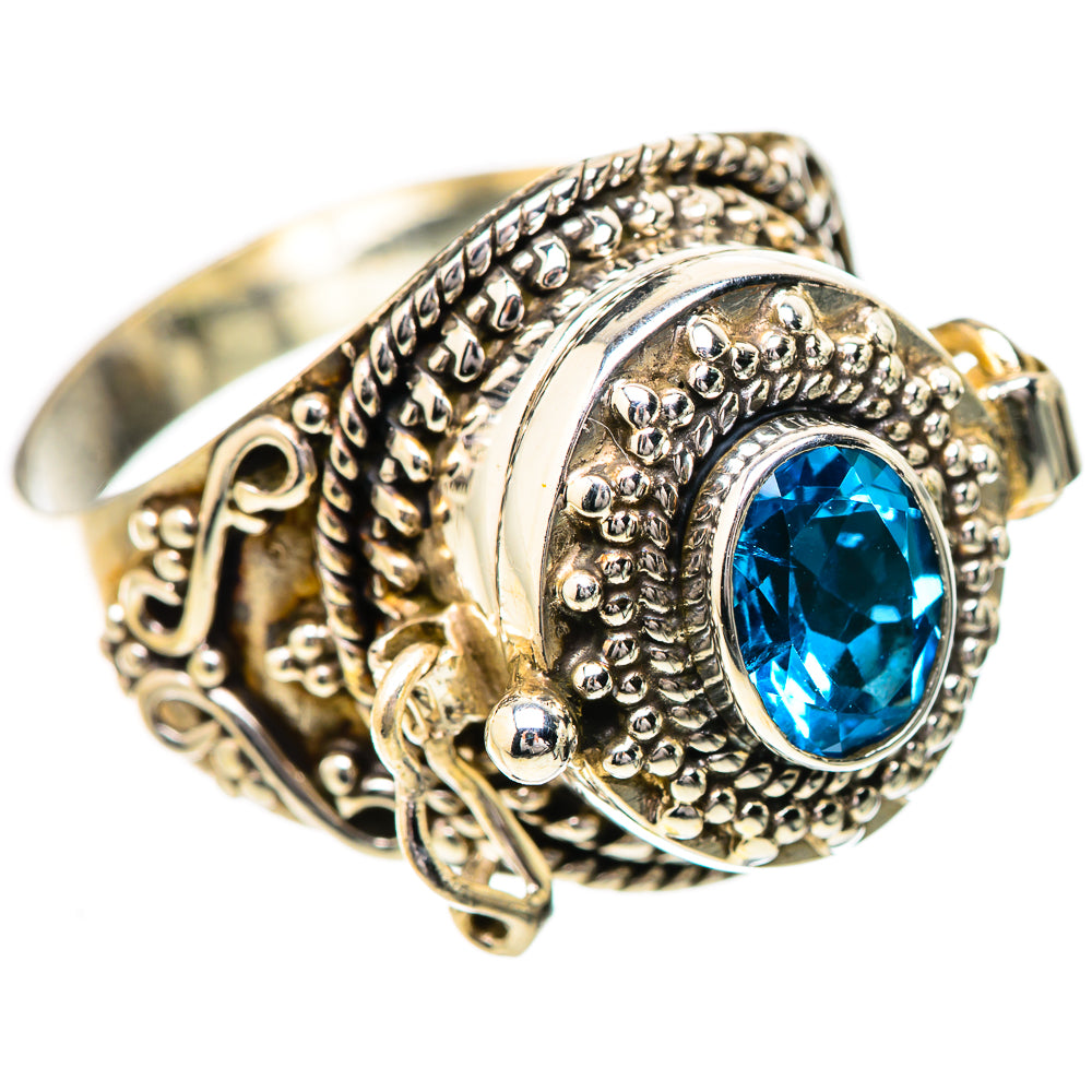 Swiss Blue Topaz Rings handcrafted by Ana Silver Co - RING131751 - Photo 2