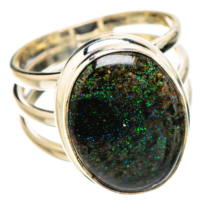 Andamooka Opal Rings handcrafted by Ana Silver Co - RING131762 - Photo 2