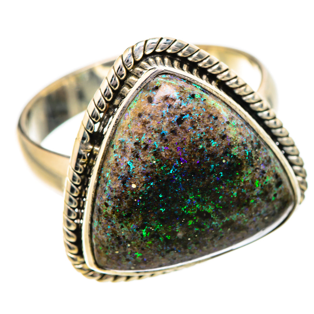 Andamooka Opal Rings handcrafted by Ana Silver Co - RING131763 - Photo 2