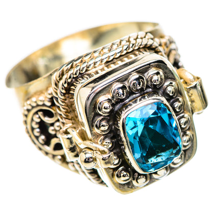 Swiss Blue Topaz Rings handcrafted by Ana Silver Co - RING131765 - Photo 2