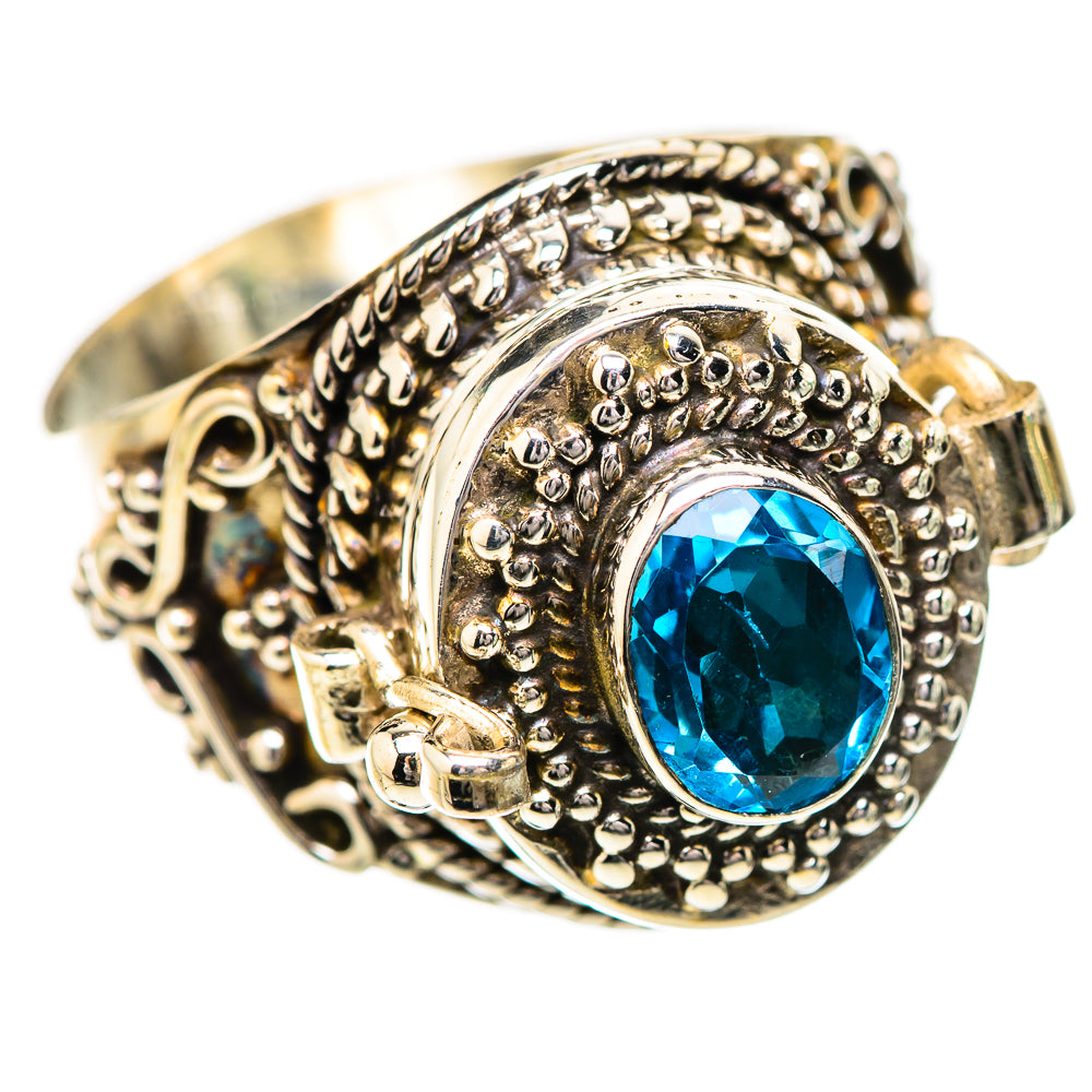 Swiss Blue Topaz Rings handcrafted by Ana Silver Co - RING131766 - Photo 2