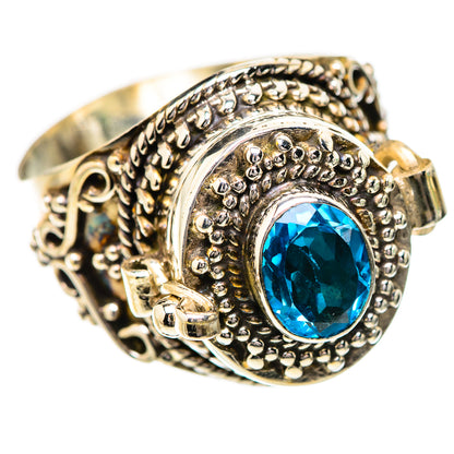 Swiss Blue Topaz Rings handcrafted by Ana Silver Co - RING131766 - Photo 2