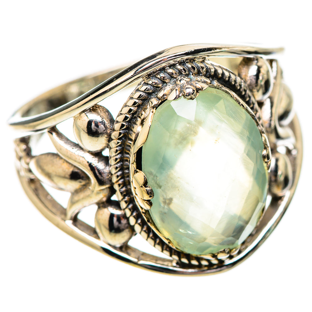 Prehnite Rings handcrafted by Ana Silver Co - RING131768 - Photo 2