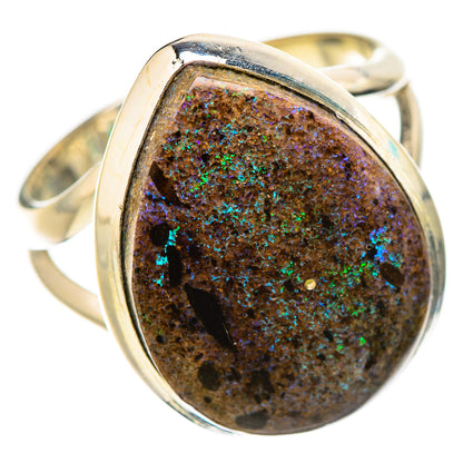 Andamooka Opal Rings handcrafted by Ana Silver Co - RING131777 - Photo 2