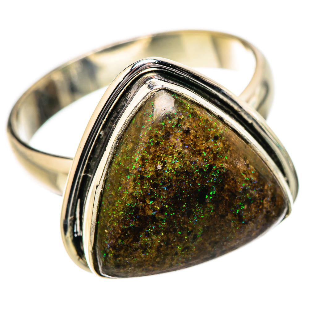 Andamooka Opal Rings handcrafted by Ana Silver Co - RING131778 - Photo 2