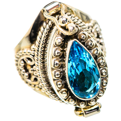 Swiss Blue Topaz Rings handcrafted by Ana Silver Co - RING131781 - Photo 2