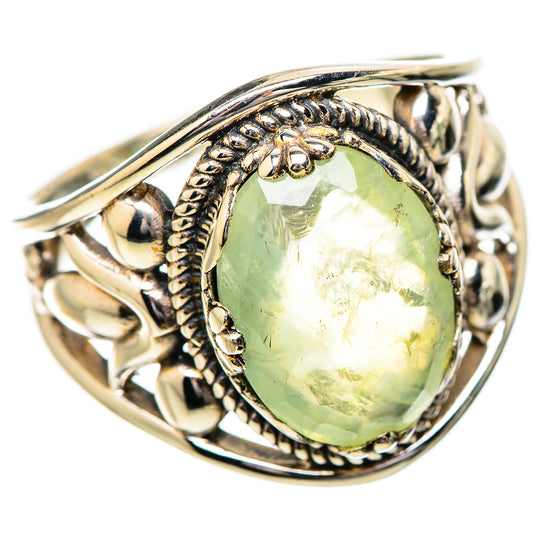 Prehnite Rings handcrafted by Ana Silver Co - RING131782 - Photo 2