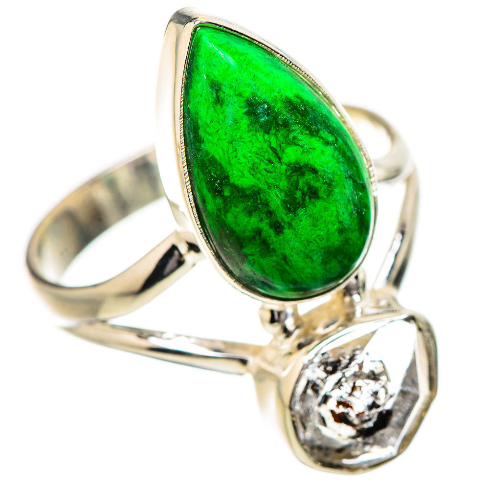 Gaspeite Rings handcrafted by Ana Silver Co - RING131783 - Photo 2