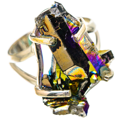 Titanium Sunshine Druzy Rings handcrafted by Ana Silver Co - RING131792 - Photo 2