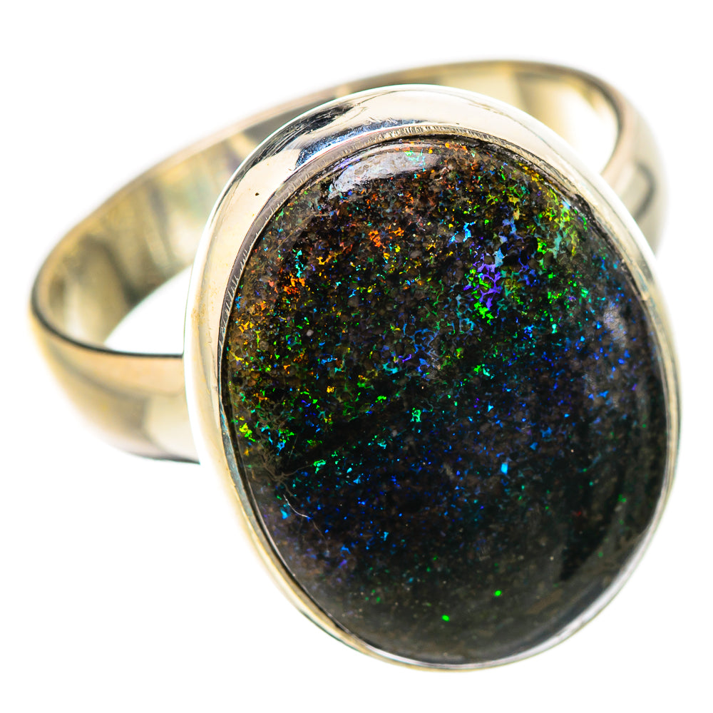 Andamooka Opal Rings handcrafted by Ana Silver Co - RING131794 - Photo 2