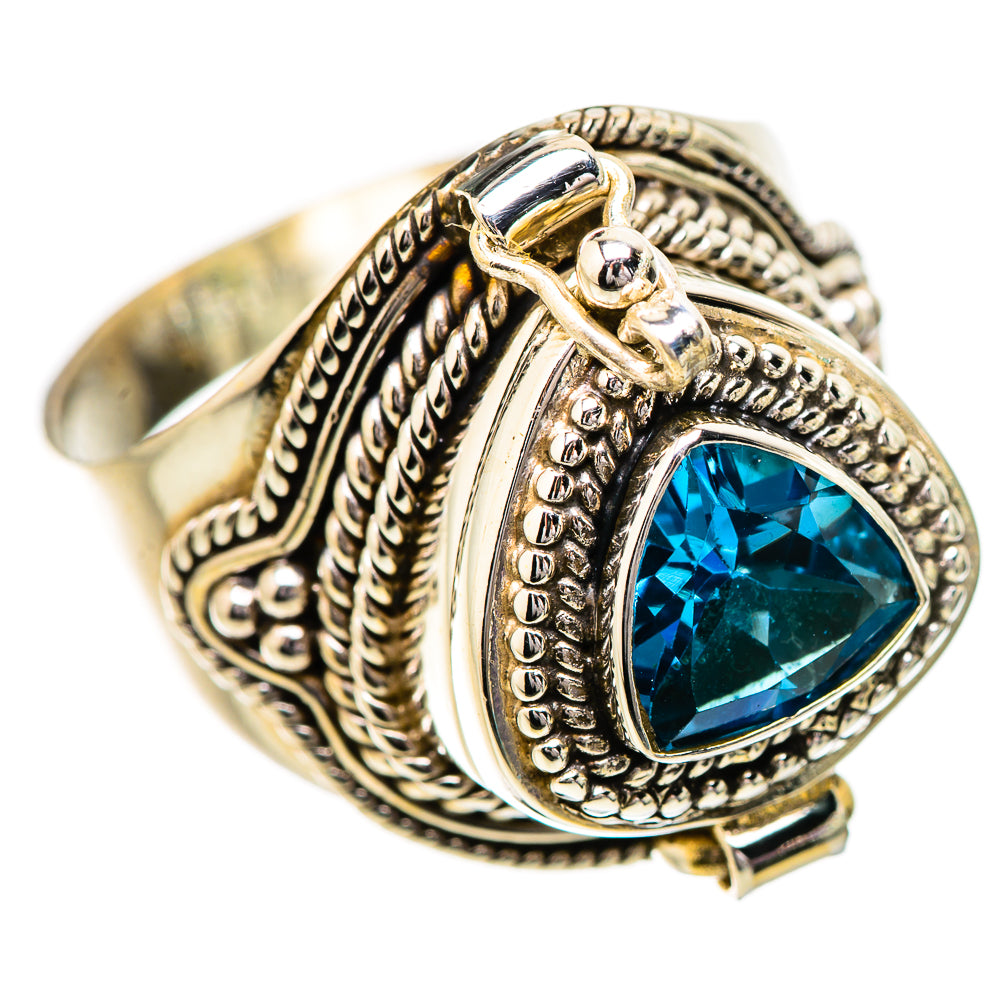 Swiss Blue Topaz Rings handcrafted by Ana Silver Co - RING131796 - Photo 2