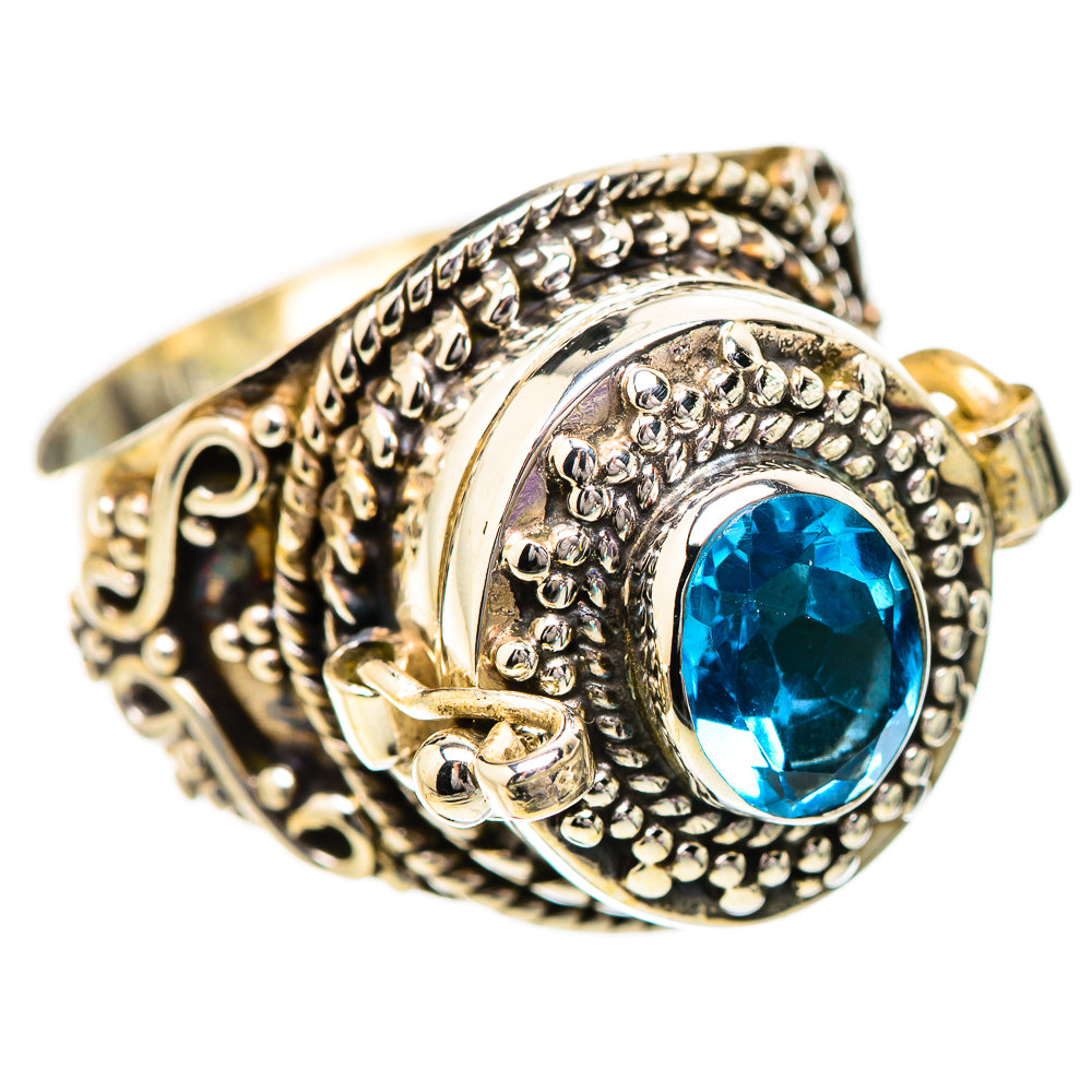 Swiss Blue Topaz Rings handcrafted by Ana Silver Co - RING131797 - Photo 2
