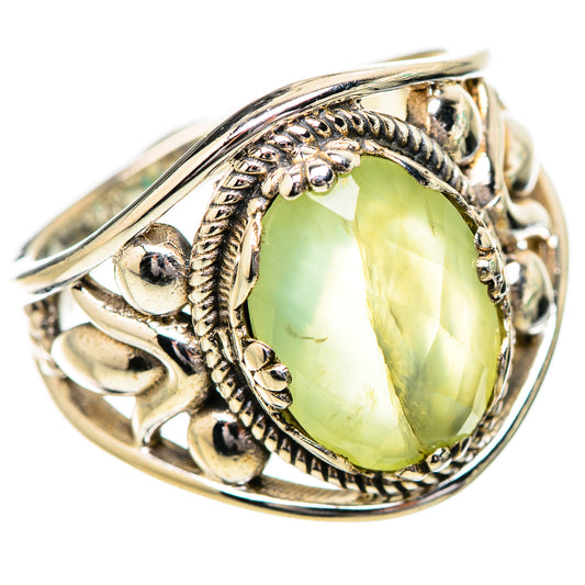 Prehnite Rings handcrafted by Ana Silver Co - RING131799 - Photo 2